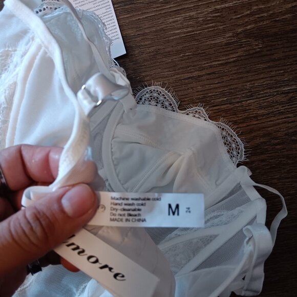 Dealmore white corset top sz m new - Picture 4 of 5